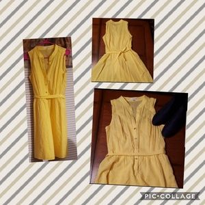Studio One Yellow Sleeveless Summer Dress